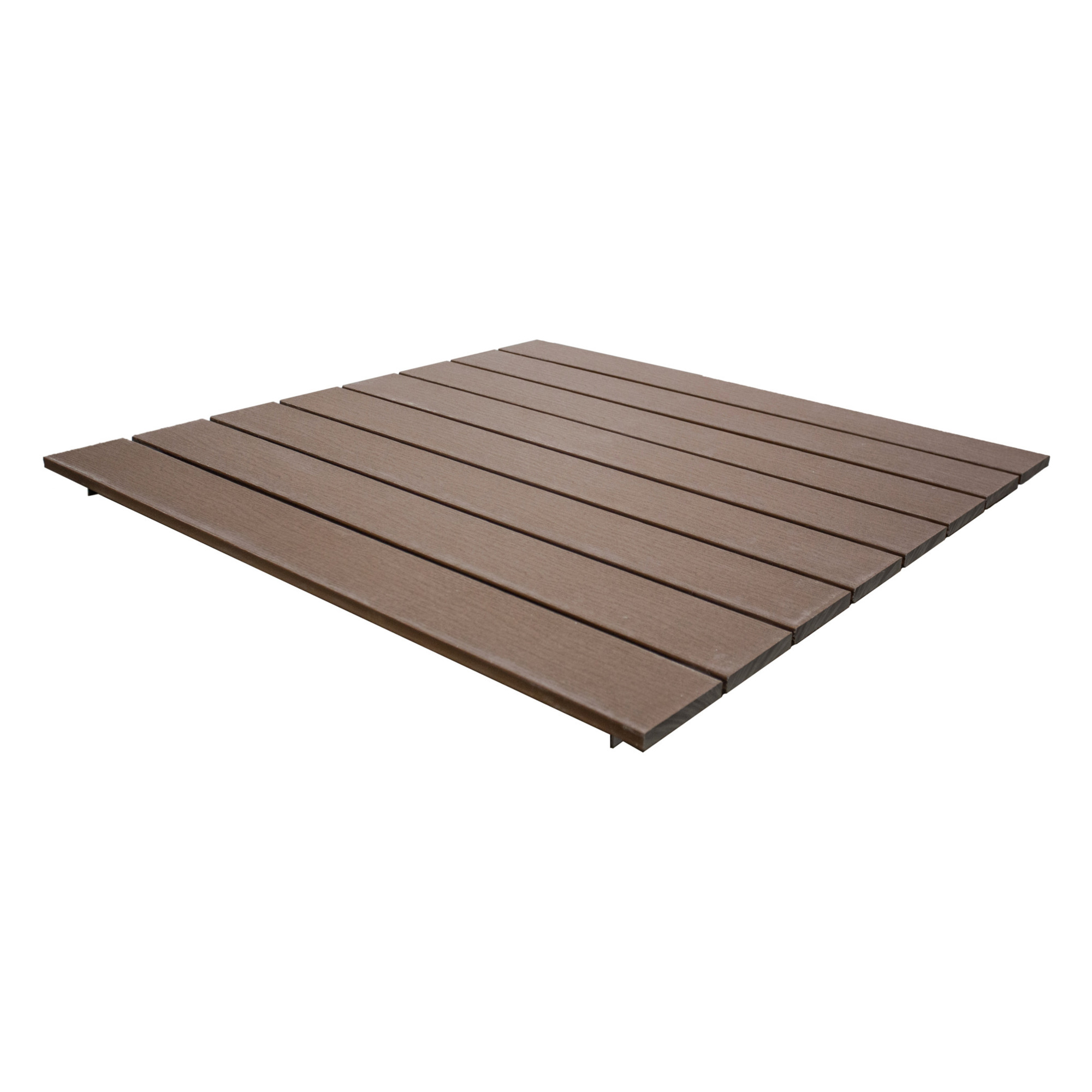 Tommy Docks PVC Drop-In Panel - 4ft. x 4ft., Brown, Slip-Resistant, Model# TDD-408BRN